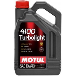 Моторное масло MOTUL 4100 Turbolight 10W-40 387607 4 л.