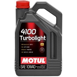 Моторное масло MOTUL 4100 Turbolight 10W-40 387606 5 л.