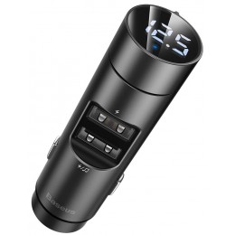 FM- Трансмиттер BASEUS Energy Column Car Wireless MP3 (Wireless 5.0+5V/3.1A) Dark grey